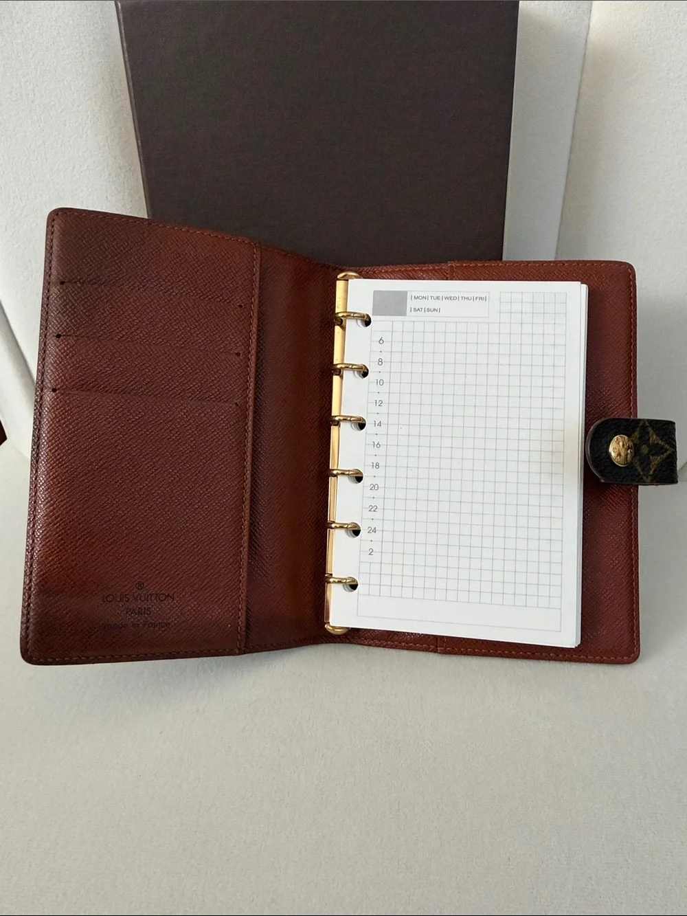 Louis Vuitton Monogram PM Agenda Cover Planner Organizer Notebook Holder